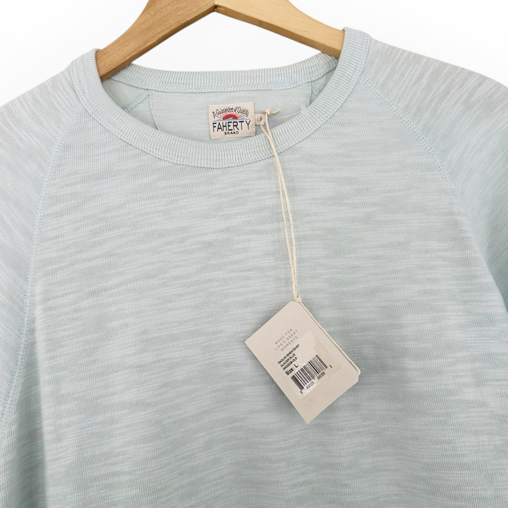 Faherty • Raglan Sweatshirt Glacier Blue - Picture 7 of 10
